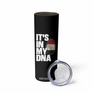 Egypt It's In My DNA Flag Fingerprint Graphic Skinny Tumbler Egyptian Heritage Pride Roots TS02 Print Your Wear