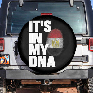Egypt It's In My DNA Flag Fingerprint Graphic Spare Tire Cover Egyptian Heritage Pride Roots TS02 No hole Black Print Your Wear