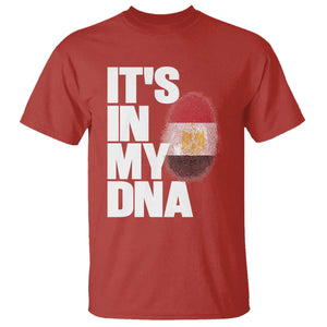 Egypt It's In My DNA Flag Fingerprint Graphic T Shirt Egyptian Heritage Pride Roots TS02 Red Print Your Wear