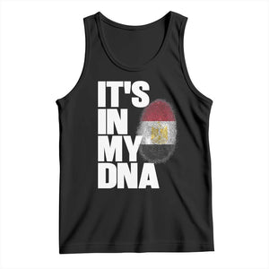 Egypt It's In My DNA Flag Fingerprint Graphic Tank Top Egyptian Heritage Pride Roots TS02 Black Print Your Wear