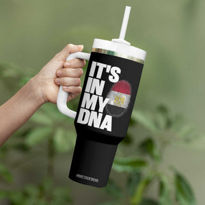 Egypt It's In My DNA Flag Fingerprint Graphic Tumbler With Handle Egyptian Heritage Pride Roots TS02 Print Your Wear