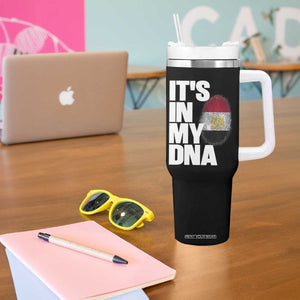 Egypt It's In My DNA Flag Fingerprint Graphic Tumbler With Handle Egyptian Heritage Pride Roots TS02 Print Your Wear