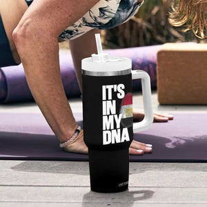 Egypt It's In My DNA Flag Fingerprint Graphic Tumbler With Handle Egyptian Heritage Pride Roots TS02 Print Your Wear