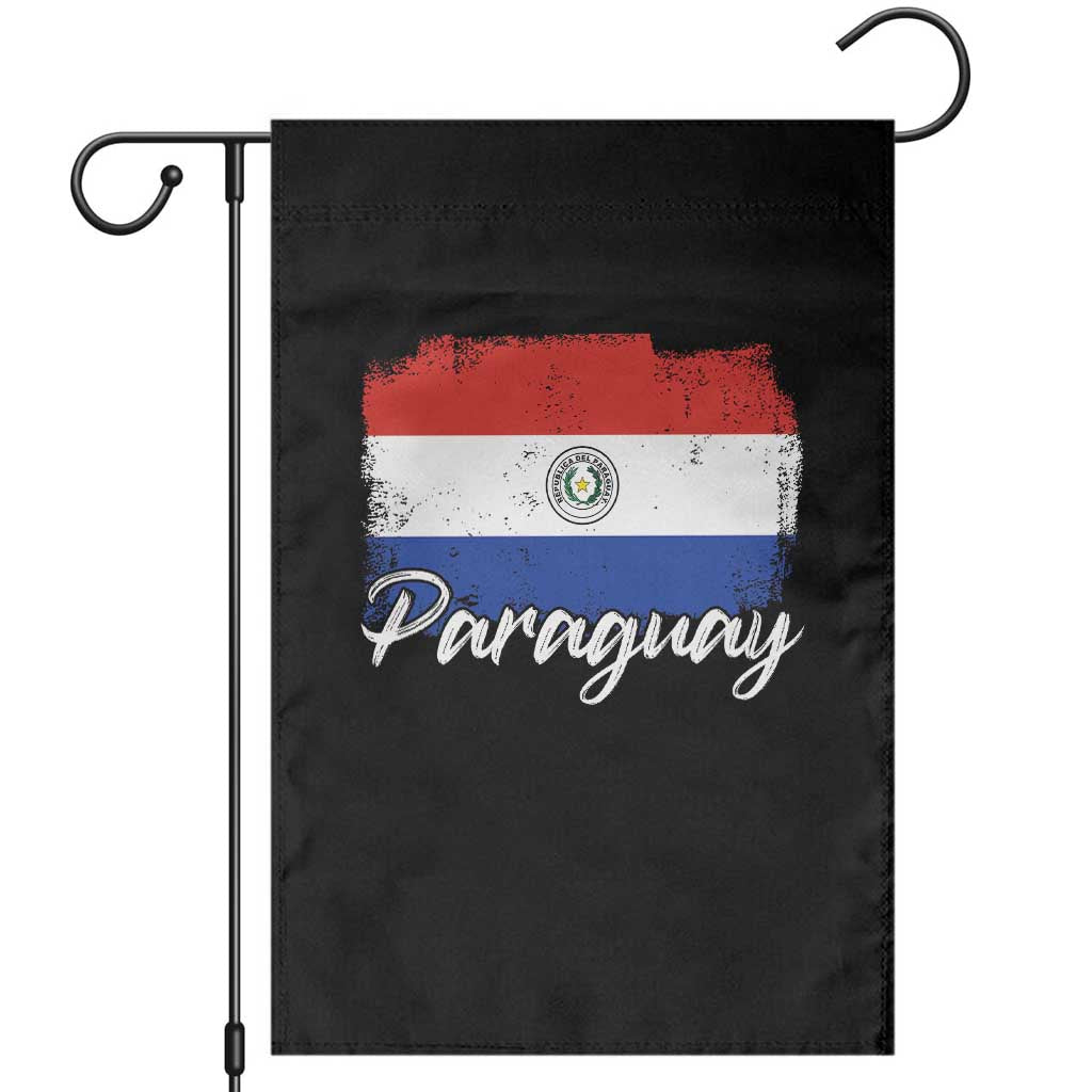 Vintage Paraguay Flag Paraguaya Heritage Pride Roots Garden Flag TS02 Black Print Your Wear