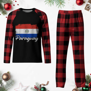 Vintage Paraguay Flag Paraguaya Heritage Pride Roots Plaid Pajama Set TS02 Buffalo Plaid Print Your Wear