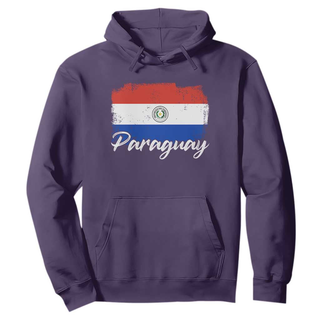 Vintage Paraguay Flag Paraguaya Heritage Pride Roots Hoodie TS02 Purple Print Your Wear