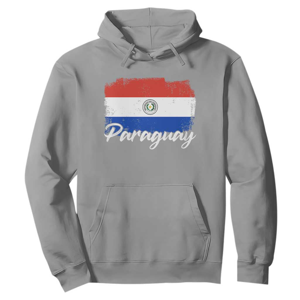 Vintage Paraguay Flag Paraguaya Heritage Pride Roots Hoodie TS02 Sport Gray Print Your Wear