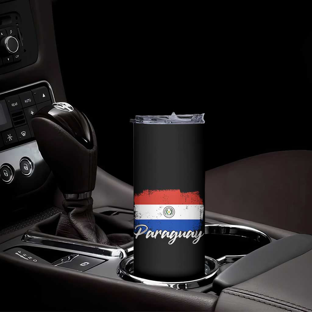 Vintage Paraguay Flag Paraguaya Heritage Pride Roots Skinny Tumbler TS02 Print Your Wear