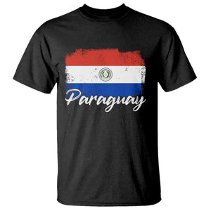 Vintage Paraguay Flag Paraguaya Heritage Pride Roots T Shirt TS02 Black Print Your Wear