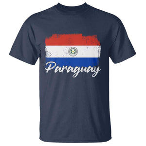 Vintage Paraguay Flag Paraguaya Heritage Pride Roots T Shirt TS02 Navy Print Your Wear