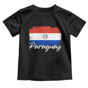 Vintage Paraguay Flag Paraguaya Heritage Pride Roots Toddler T Shirt TS02 Black Print Your Wear