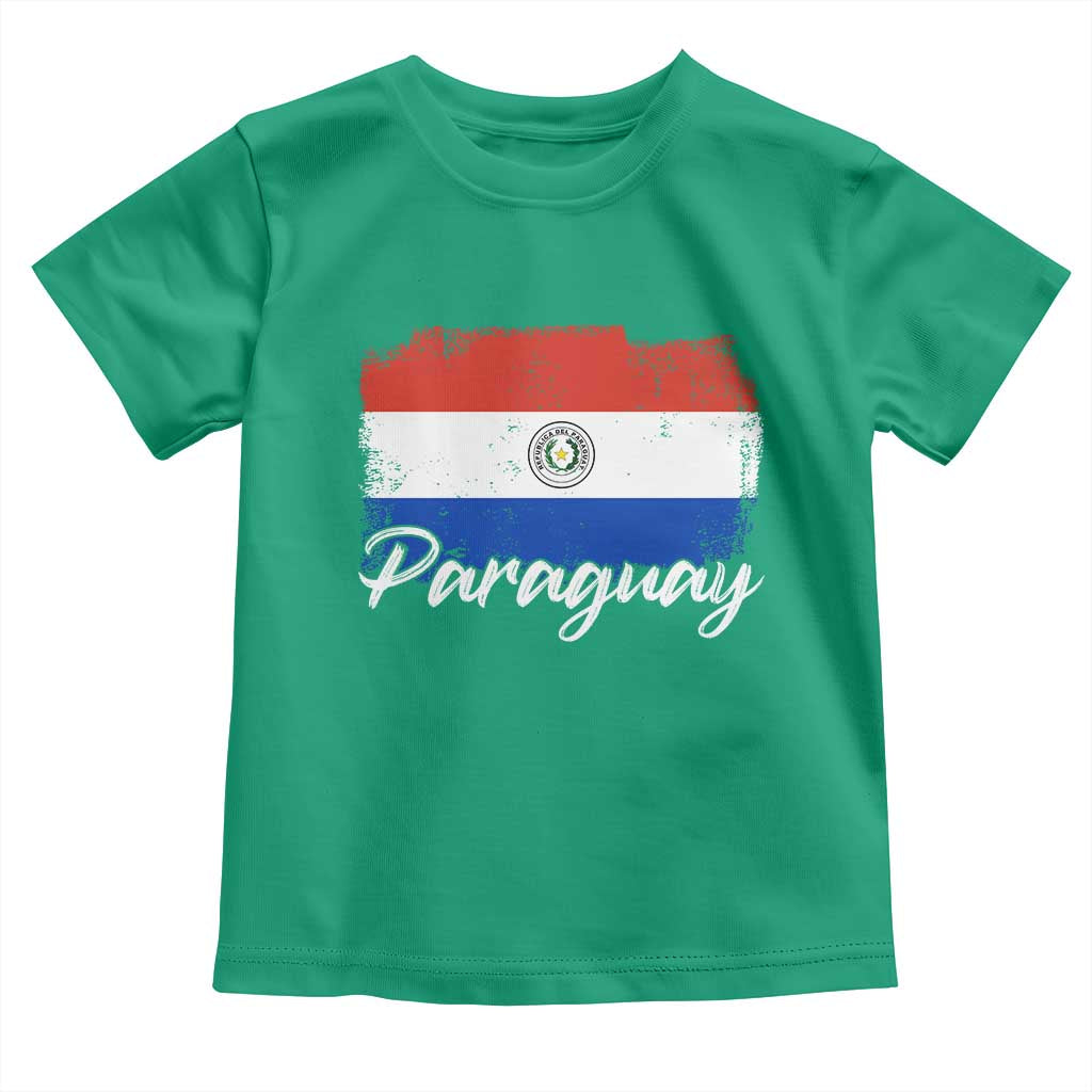Vintage Paraguay Flag Paraguaya Heritage Pride Roots Toddler T Shirt TS02 Irish Green Print Your Wear