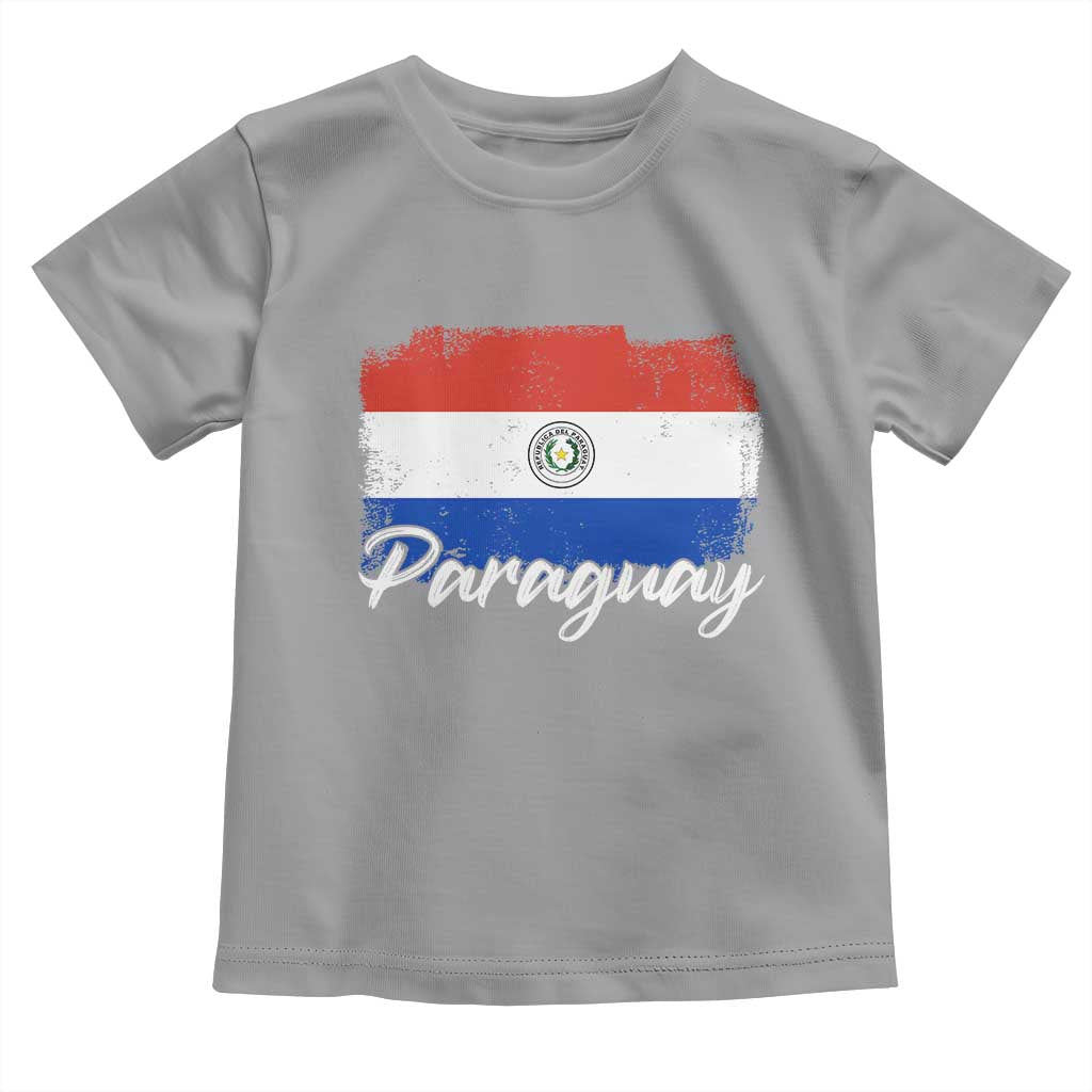 Vintage Paraguay Flag Paraguaya Heritage Pride Roots Toddler T Shirt TS02 Sport Gray Print Your Wear
