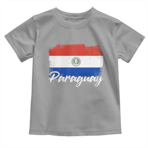 Vintage Paraguay Flag Paraguaya Heritage Pride Roots Toddler T Shirt TS02 Sport Gray Print Your Wear