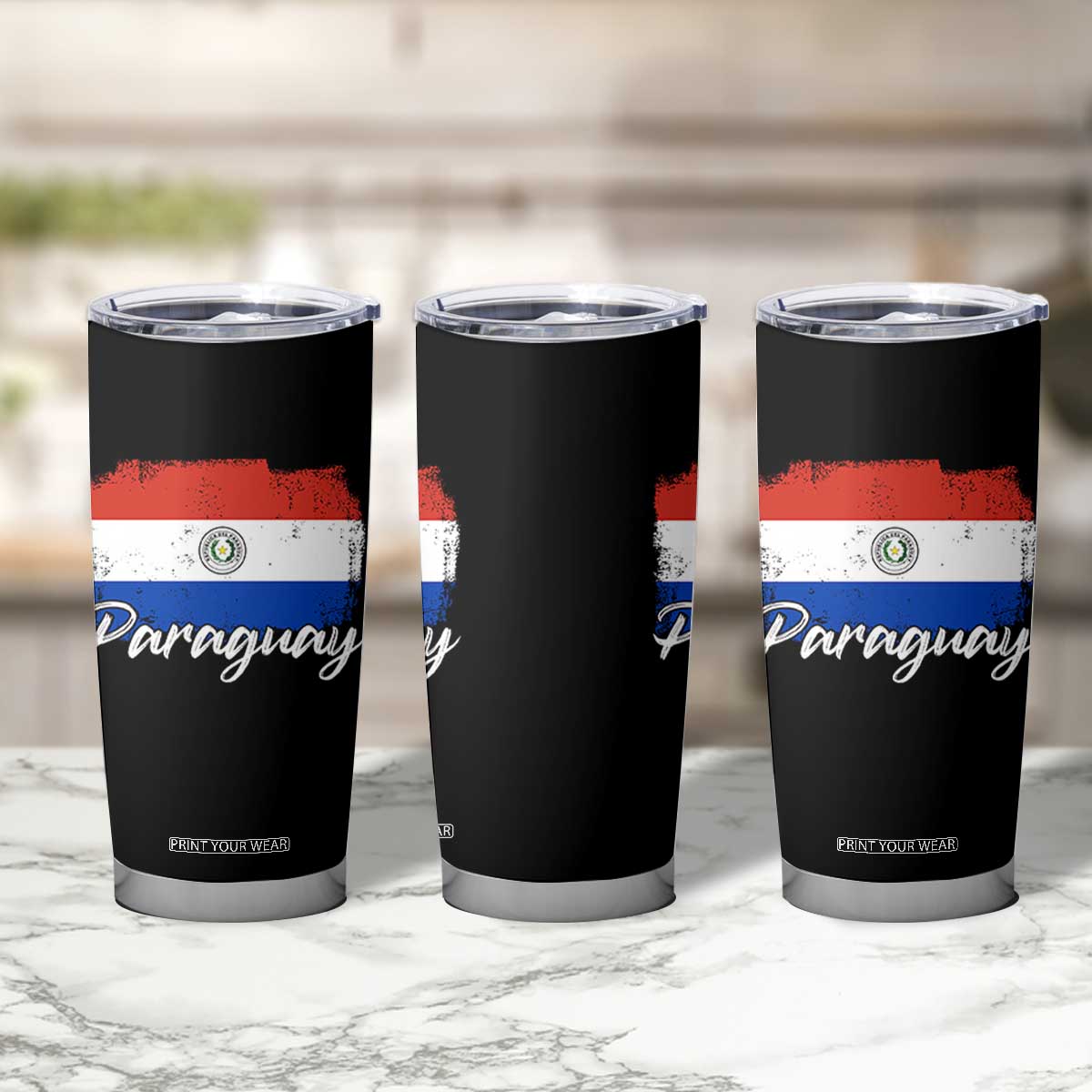 Vintage Paraguay Flag Paraguaya Heritage Pride Roots Tumbler Cup TS02 Print Your Wear