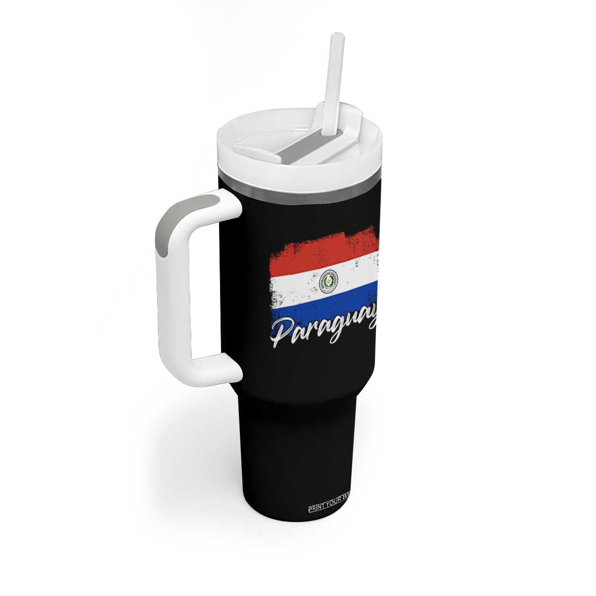Vintage Paraguay Flag Paraguaya Heritage Pride Roots Tumbler With Handle TS02 Print Your Wear