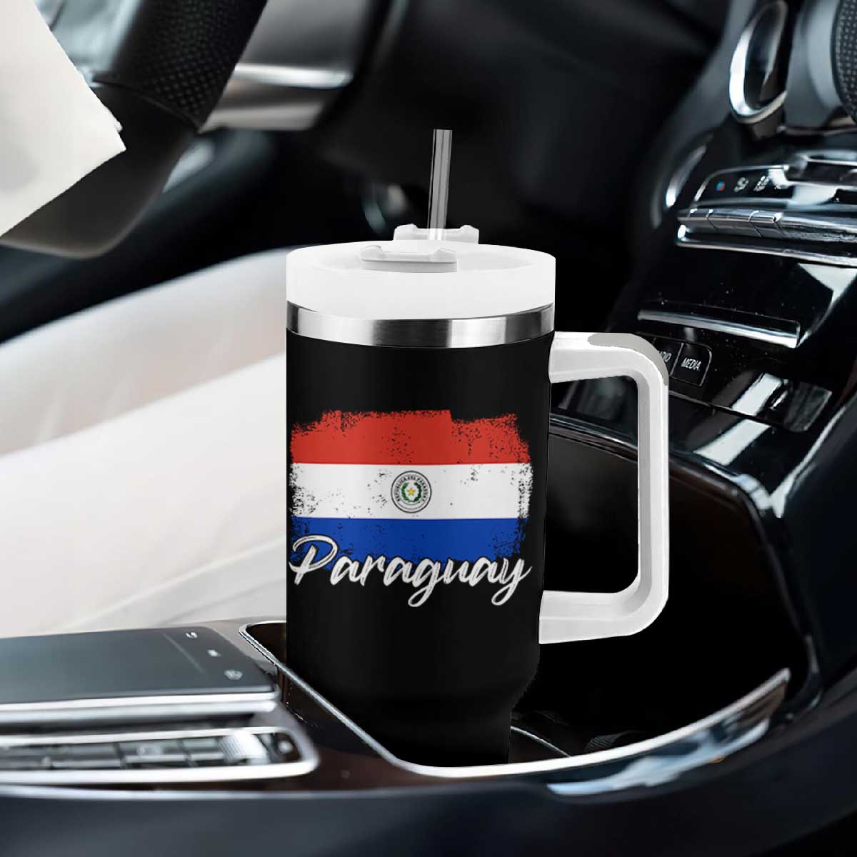 Vintage Paraguay Flag Paraguaya Heritage Pride Roots Tumbler With Handle TS02 Print Your Wear