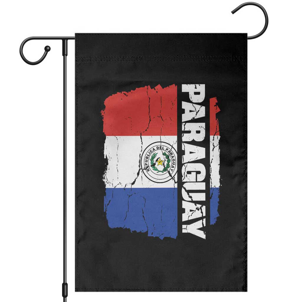 Paraguay Proud Roots Vintage Paraguaya Flag Heritage Pride Garden Flag TS02 Black Print Your Wear