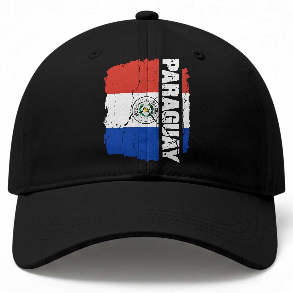 Paraguay Proud Roots Vintage Paraguaya Flag Heritage Pride Baseball Cap TS02 Print Your Wear