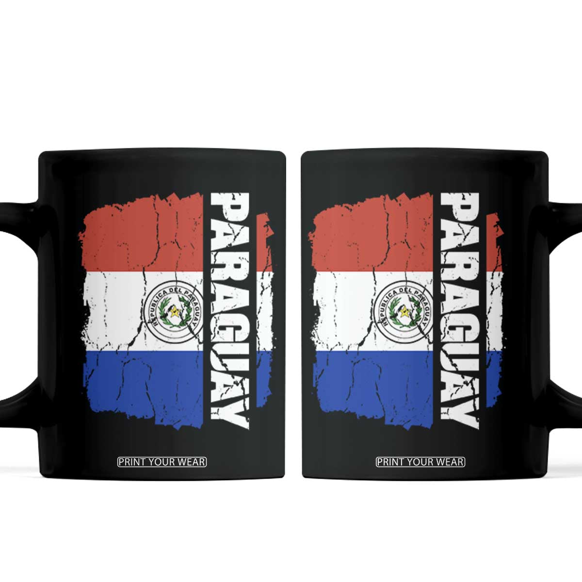Paraguay Proud Roots Vintage Paraguaya Flag Heritage Pride Coffee Mug TS02 Black Print Your Wear