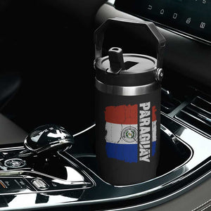 Paraguay Proud Roots Vintage Paraguaya Flag Heritage Pride Flip Straw Tumbler TS02 Print Your Wear