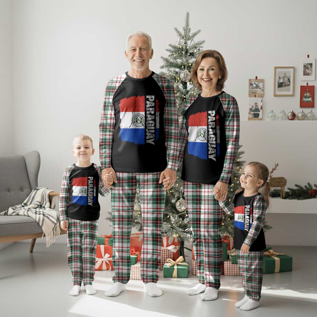 Paraguay Proud Roots Vintage Paraguaya Flag Heritage Pride Plaid Pajama Set TS02 Print Your Wear