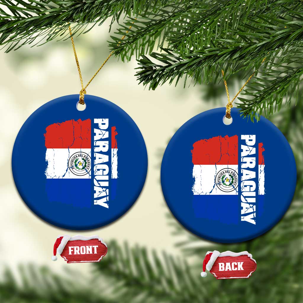 Paraguay Proud Roots Vintage Paraguaya Flag Heritage Pride Ceramic Ornament TS02 1pc Blue Print Your Wear