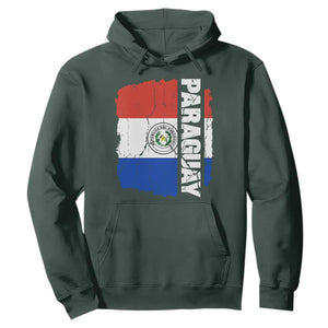 Paraguay Proud Roots Vintage Paraguaya Flag Heritage Pride Hoodie TS02 Dark Forest Green Print Your Wear
