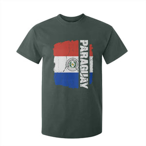 Paraguay Proud Roots Vintage Paraguaya Flag Heritage Pride T Shirt For Kid TS02 Dark Forest Green Print Your Wear