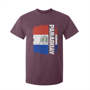 Paraguay Proud Roots Vintage Paraguaya Flag Heritage Pride T Shirt For Kid TS02 Maroon Print Your Wear
