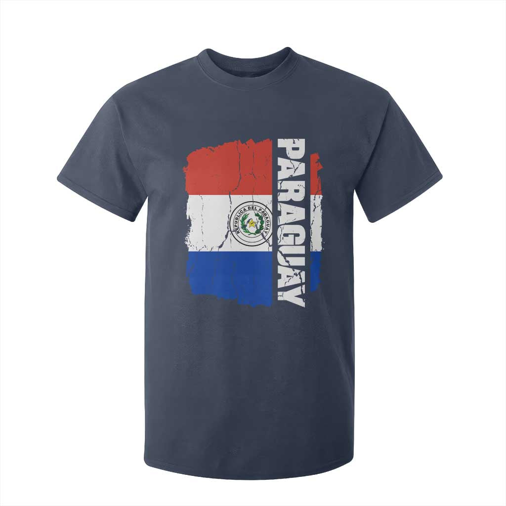 Paraguay Proud Roots Vintage Paraguaya Flag Heritage Pride T Shirt For Kid TS02 Navy Print Your Wear