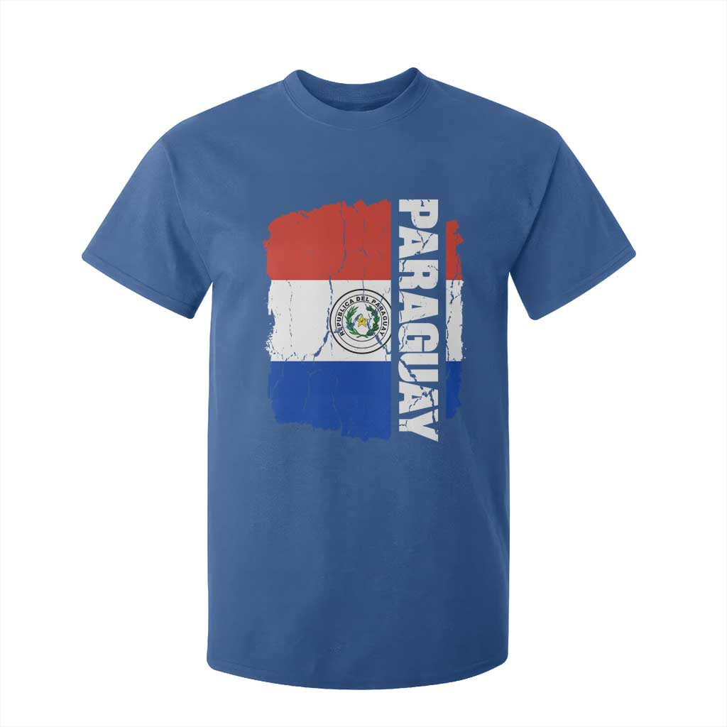 Paraguay Proud Roots Vintage Paraguaya Flag Heritage Pride T Shirt For Kid TS02 Royal Blue Print Your Wear