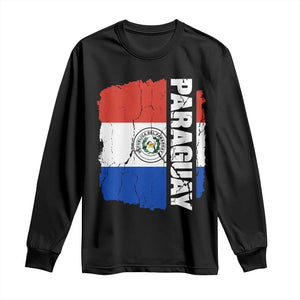 Paraguay Proud Roots Vintage Paraguaya Flag Heritage Pride Long Sleeve Shirt TS02 Black Print Your Wear