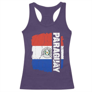 Paraguay Proud Roots Vintage Paraguaya Flag Heritage Pride Racerback Tank Top TS02 Purple Print Your Wear