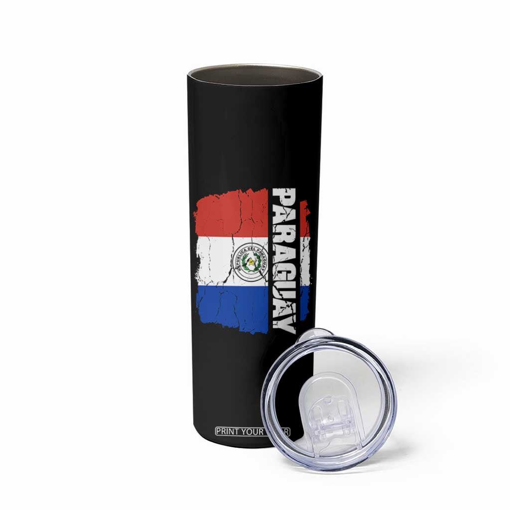 Paraguay Proud Roots Vintage Paraguaya Flag Heritage Pride Skinny Tumbler TS02 Print Your Wear
