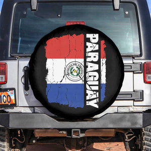 Paraguay Proud Roots Vintage Paraguaya Flag Heritage Pride Spare Tire Cover TS02 No hole Black Print Your Wear