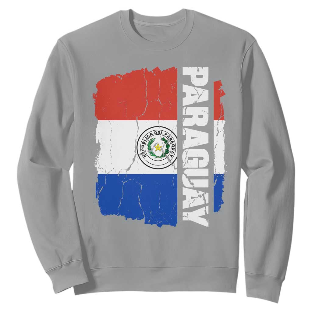 Paraguay Proud Roots Vintage Paraguaya Flag Heritage Pride Sweatshirt TS02 Sport Gray Print Your Wear