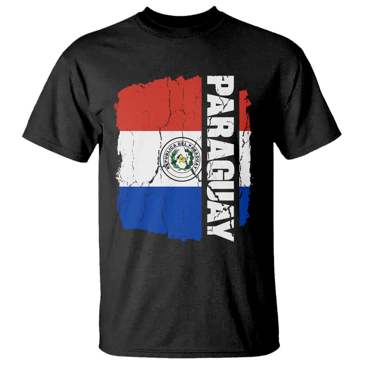 Paraguay Proud Roots Vintage Paraguaya Flag Heritage Pride T Shirt TS02 Black Print Your Wear