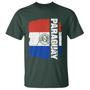 Paraguay Proud Roots Vintage Paraguaya Flag Heritage Pride T Shirt TS02 Dark Forest Green Print Your Wear
