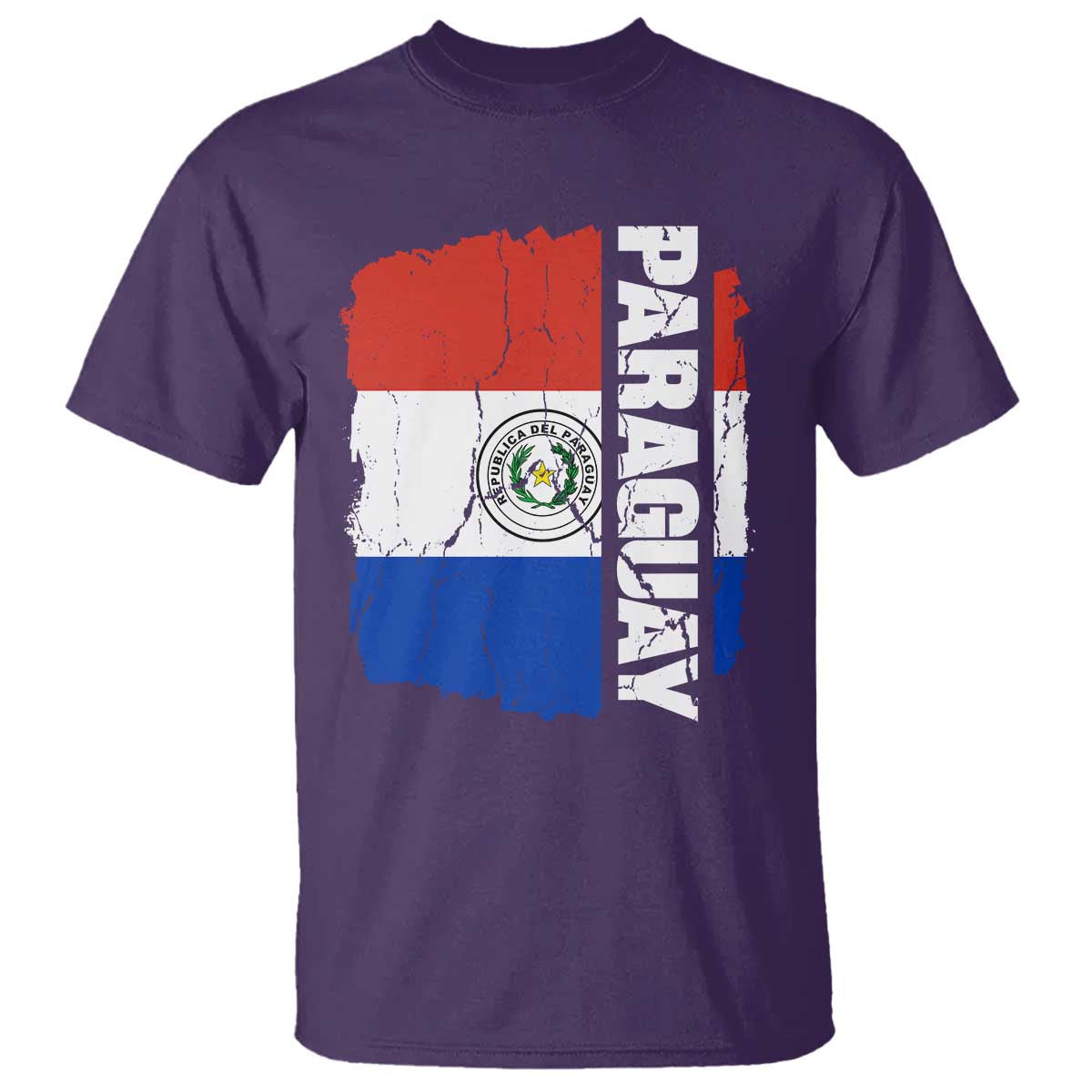 Paraguay Proud Roots Vintage Paraguaya Flag Heritage Pride T Shirt TS02 Purple Print Your Wear