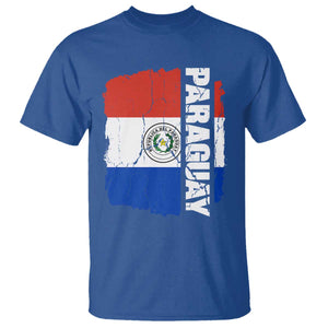 Paraguay Proud Roots Vintage Paraguaya Flag Heritage Pride T Shirt TS02 Royal Blue Print Your Wear