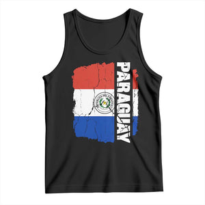 Paraguay Proud Roots Vintage Paraguaya Flag Heritage Pride Tank Top TS02 Black Print Your Wear