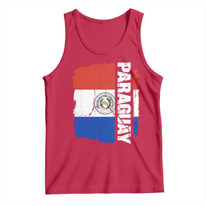 Paraguay Proud Roots Vintage Paraguaya Flag Heritage Pride Tank Top TS02 Red Print Your Wear