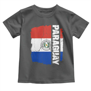 Paraguay Proud Roots Vintage Paraguaya Flag Heritage Pride Toddler T Shirt TS02 Dark Heather Print Your Wear