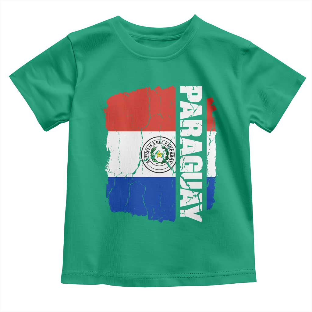 Paraguay Proud Roots Vintage Paraguaya Flag Heritage Pride Toddler T Shirt TS02 Irish Green Print Your Wear