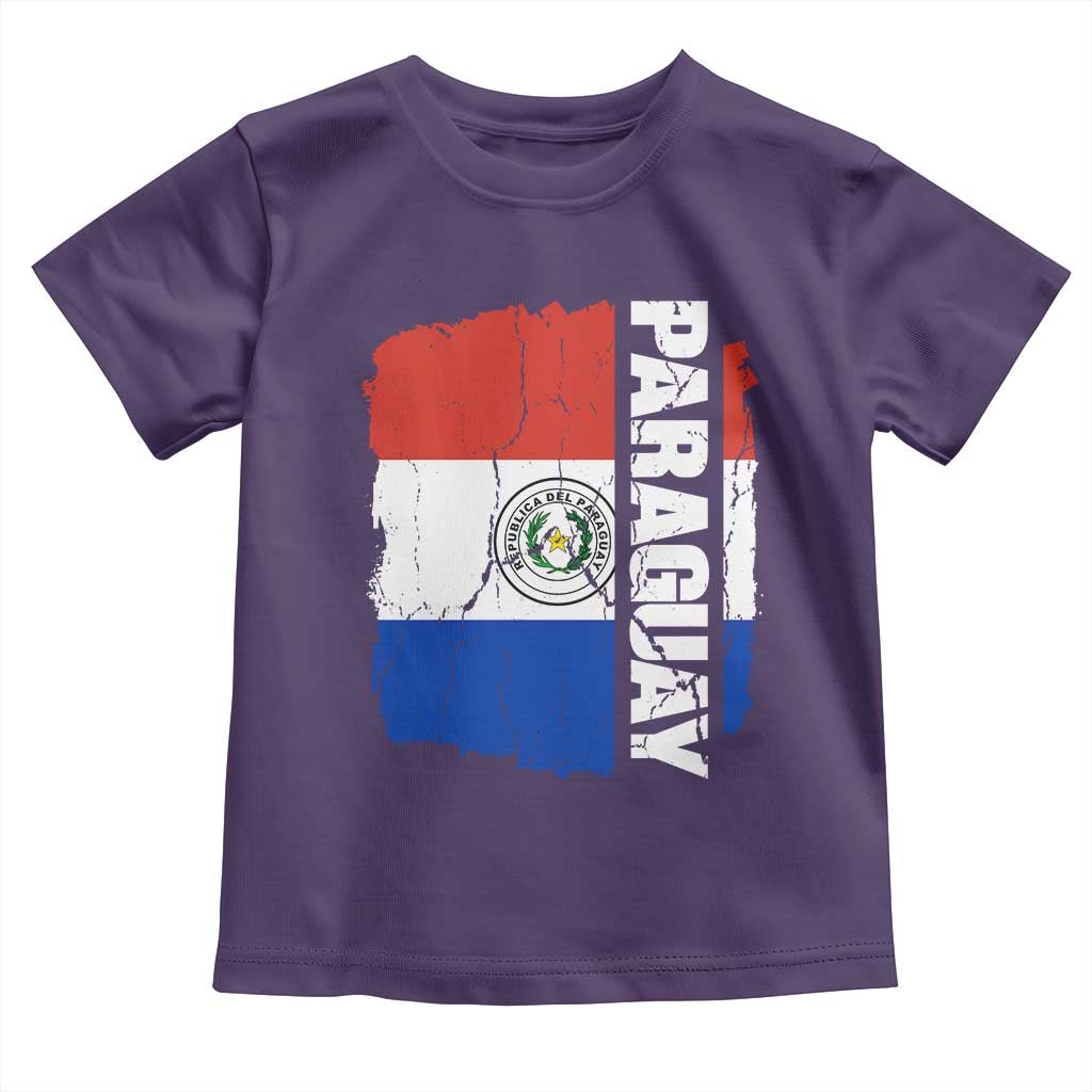 Paraguay Proud Roots Vintage Paraguaya Flag Heritage Pride Toddler T Shirt TS02 Purple Print Your Wear