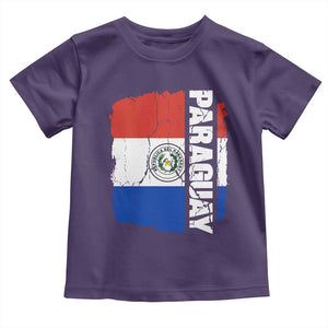 Paraguay Proud Roots Vintage Paraguaya Flag Heritage Pride Toddler T Shirt TS02 Purple Print Your Wear