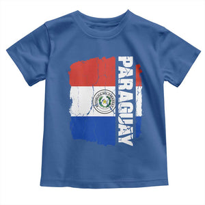 Paraguay Proud Roots Vintage Paraguaya Flag Heritage Pride Toddler T Shirt TS02 Royal Blue Print Your Wear