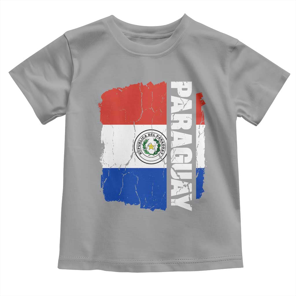 Paraguay Proud Roots Vintage Paraguaya Flag Heritage Pride Toddler T Shirt TS02 Sport Gray Print Your Wear