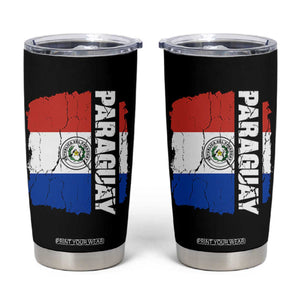 Paraguay Proud Roots Vintage Paraguaya Flag Heritage Pride Tumbler Cup TS02 Black Print Your Wear